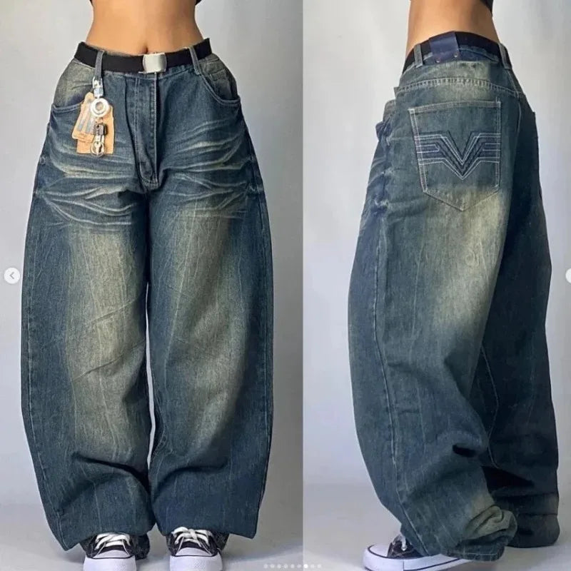 Alaza Wide Legged Baggy Jeans