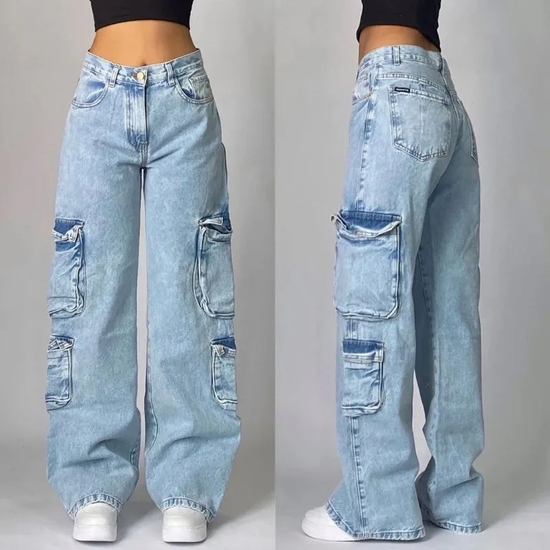 Alaza Wide Legged Baggy Jeans