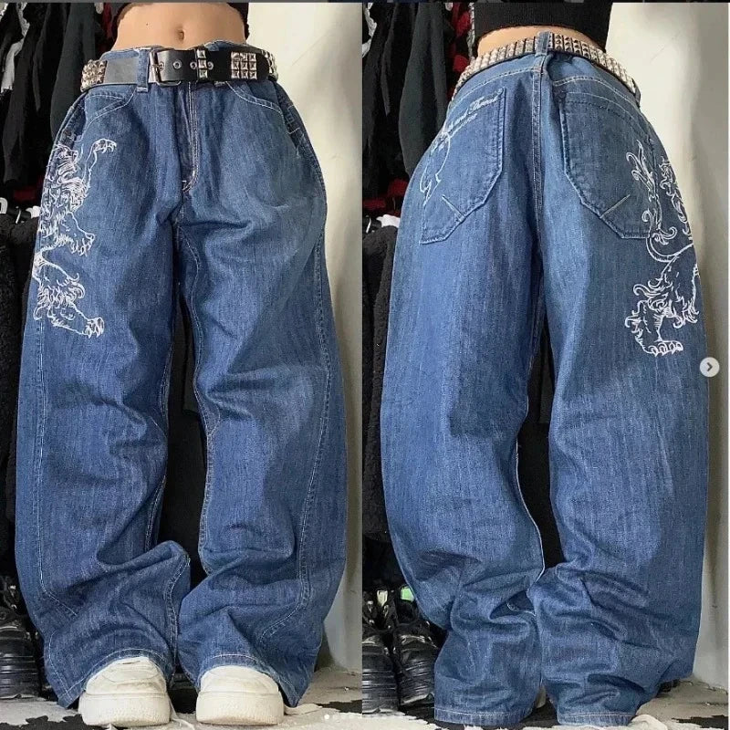 Alaza Wide Legged Baggy Jeans